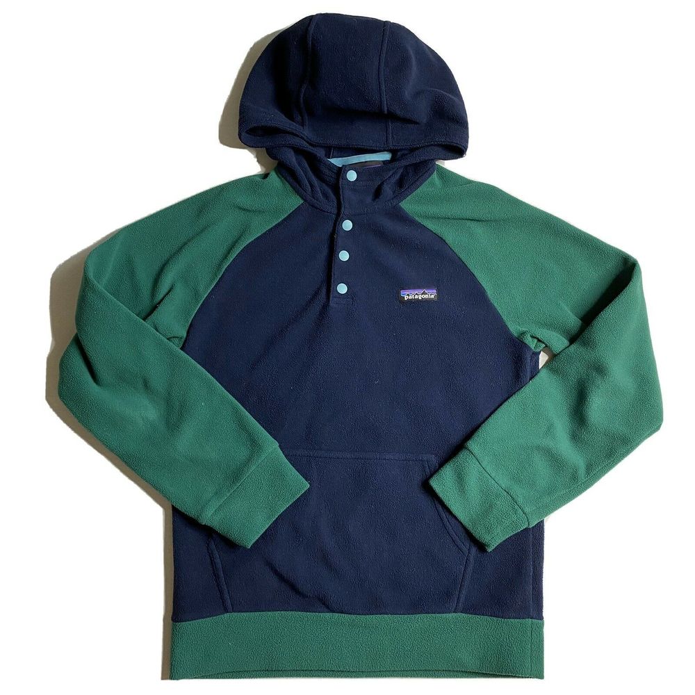 PATAGONIA SNAP BUTTON FLEECE PULLOVER w/ Hood